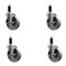 Service Caster 5'' Semi Steel Swivel 1-1/8'' Expanding Stem Caster Set with Brake, 4PK SCC-EX20S515-SSR-TLB-118-4 - alternate 1